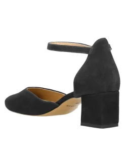 Leder-Pumps in Schwarz