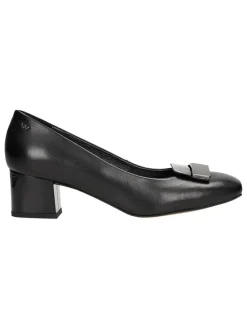 Leder-Pumps in Schwarz