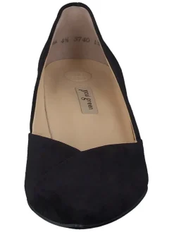 Leder-Pumps in Schwarz