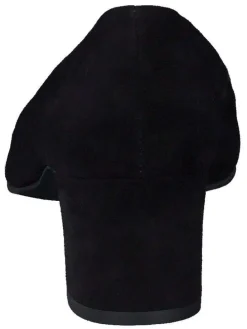 Leder-Pumps in Schwarz