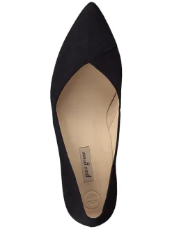 Leder-Pumps in Schwarz