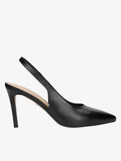 Leder-Pumps in Schwarz