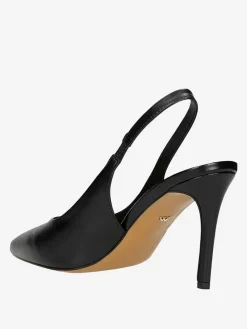 Leder-Pumps in Schwarz