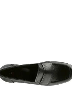 Leder-Pumps in Schwarz