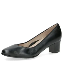 Leder-Pumps in Schwarz