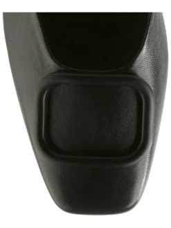 Leder-Pumps in Schwarz