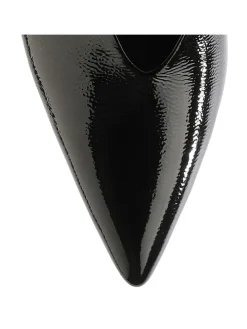 Leder-Pumps in Schwarz