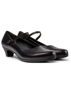 Leder-Pumps in Schwarz
