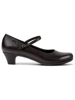 Leder-Pumps in Schwarz