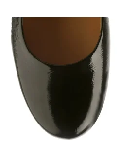 Leder-Pumps in Schwarz