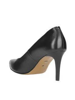 Leder-Pumps in Schwarz