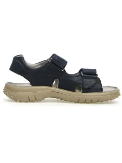 Leder-Sandalen "5675" in Dunkelblau