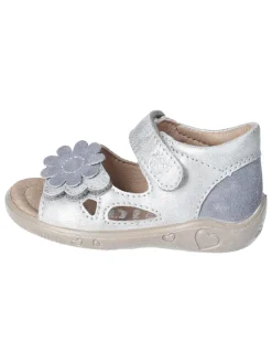 Leder-Sandalen "Betty" in Silber
