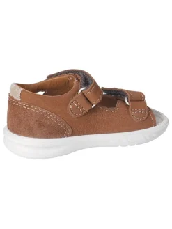 Leder-Sandalen "Claas" in Hellbraun