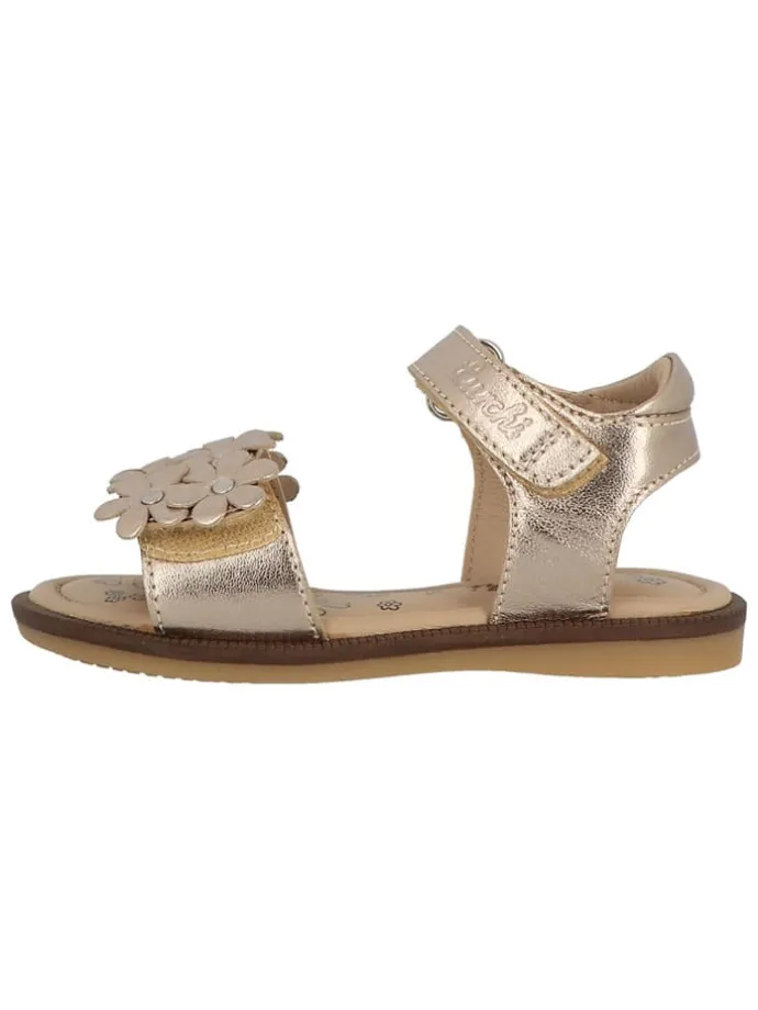 Leder-Sandalen "Cosy 1" in Gold