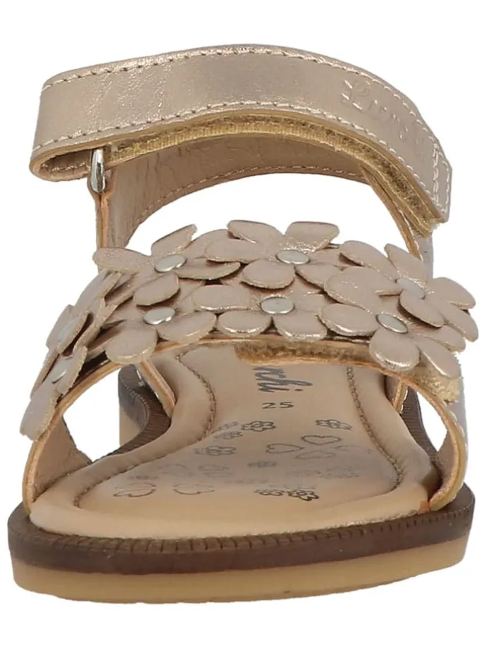 Leder-Sandalen "Cosy 1" in Gold