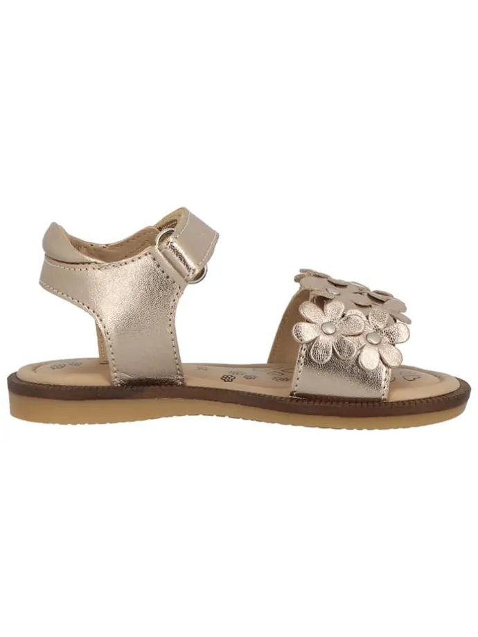 Leder-Sandalen "Cosy 1" in Gold