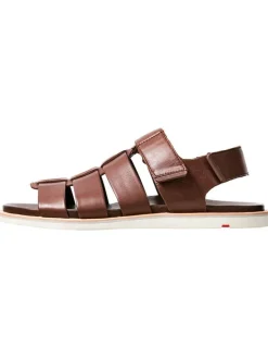 Leder-Sandalen "Elimar" in Braun