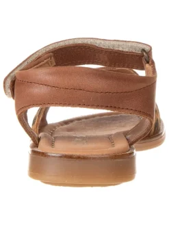 Leder-Sandalen in Braun