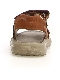 Leder-Sandalen in Braun