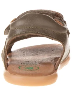 Leder-Sandalen in Braun