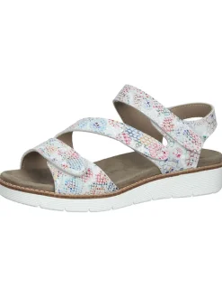 Leder-Sandalen in Bunt