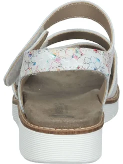 Leder-Sandalen in Bunt