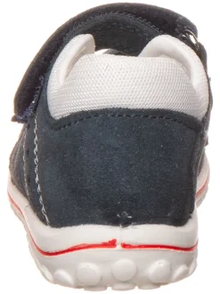 Leder-Sandalen in Dunkelblau