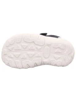 Leder-Sandalen in Dunkelblau