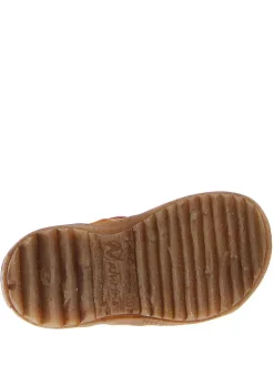 Leder-Sandalen in Gelb