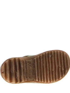 Leder-Sandalen in Grün