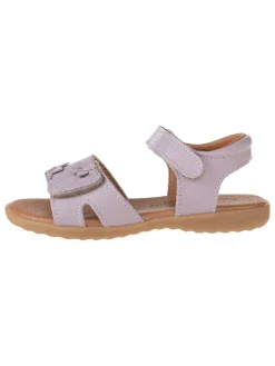 Leder-Sandalen in Lila
