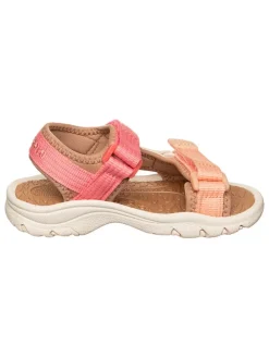 Leder-Sandalen in Pink