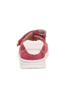 Leder-Sandalen in Pink