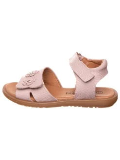 Leder-Sandalen in Rosa