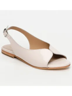 Leder-Sandalen in Rosa