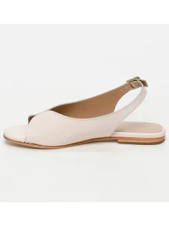 Leder-Sandalen in Rosa