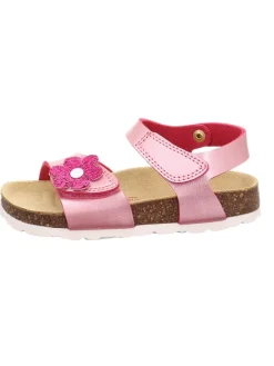 Leder-Sandalen in Rosa