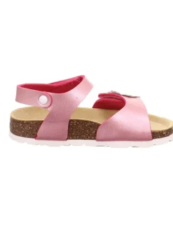 Leder-Sandalen in Rosa