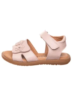 Leder-Sandalen in Rosa