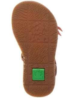 Leder-Sandalen in Rosa