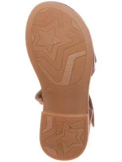 Leder-Sandalen in Rosa