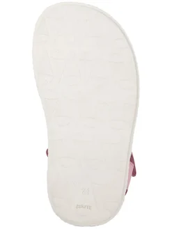 Leder-Sandalen in Rosa