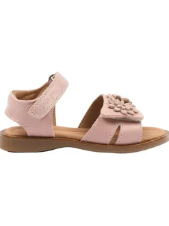 Leder-Sandalen in Rosa
