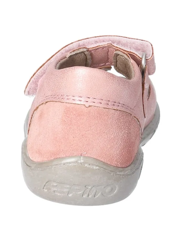 Leder-Sandalen in Rosa