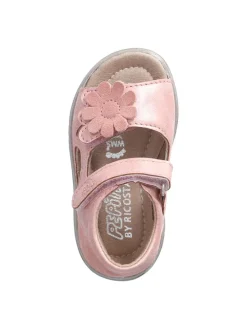 Leder-Sandalen in Rosa