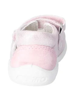 Leder-Sandalen in Rosa