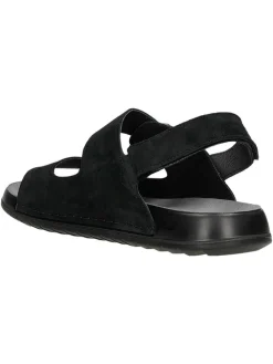 Leder-Sandalen in Schwarz