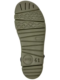 Leder-Sandalen in Schwarz