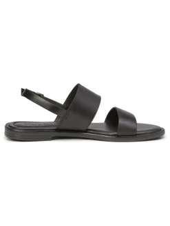 Leder-Sandalen in Schwarz